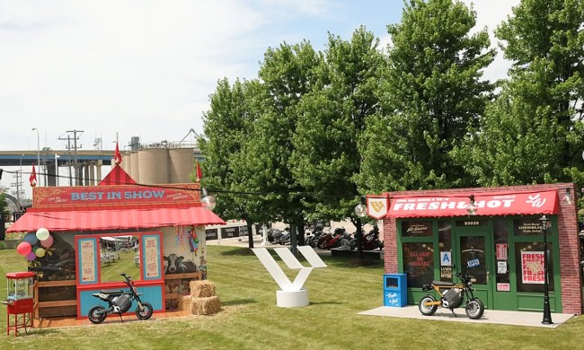 LiveWire previews two 125cc equivalent EV motorcycles at a Harley-Davidson event.