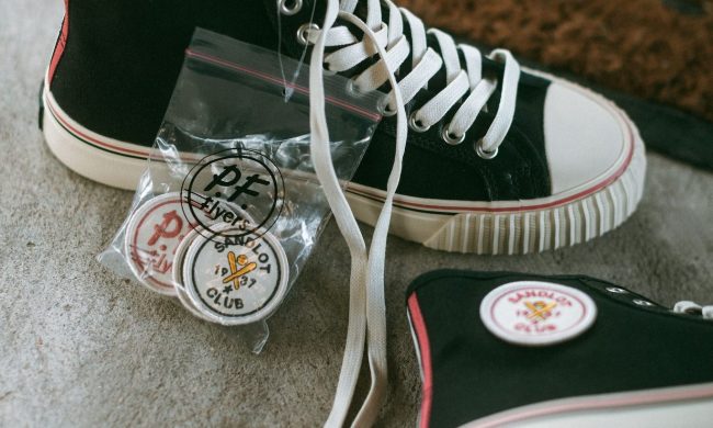 black high-top P.F. Flyers