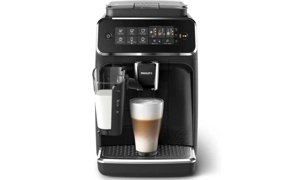The Philips 3200 Series Fully Automatic Espresso Machine on a white background.