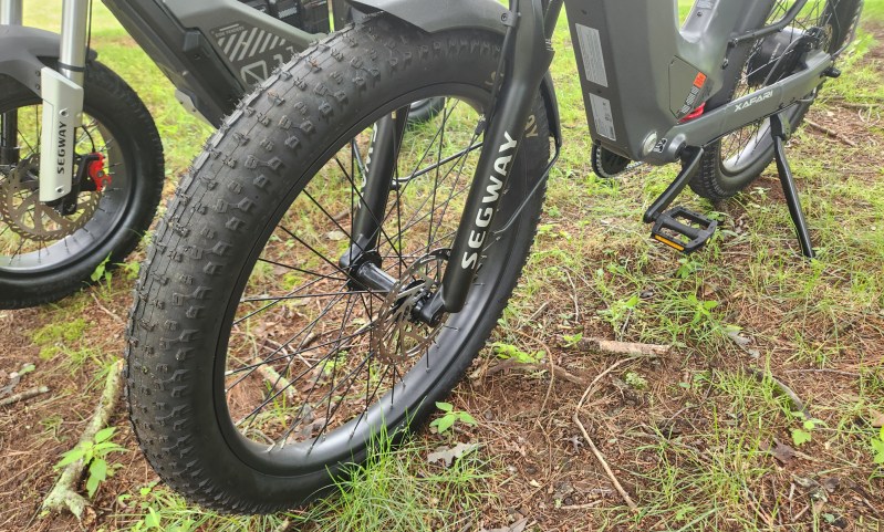 Segway Xafari e-bike 26 x 3 inch knobby fat tires.