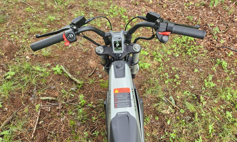 Segway Xyber handlebars and controls.