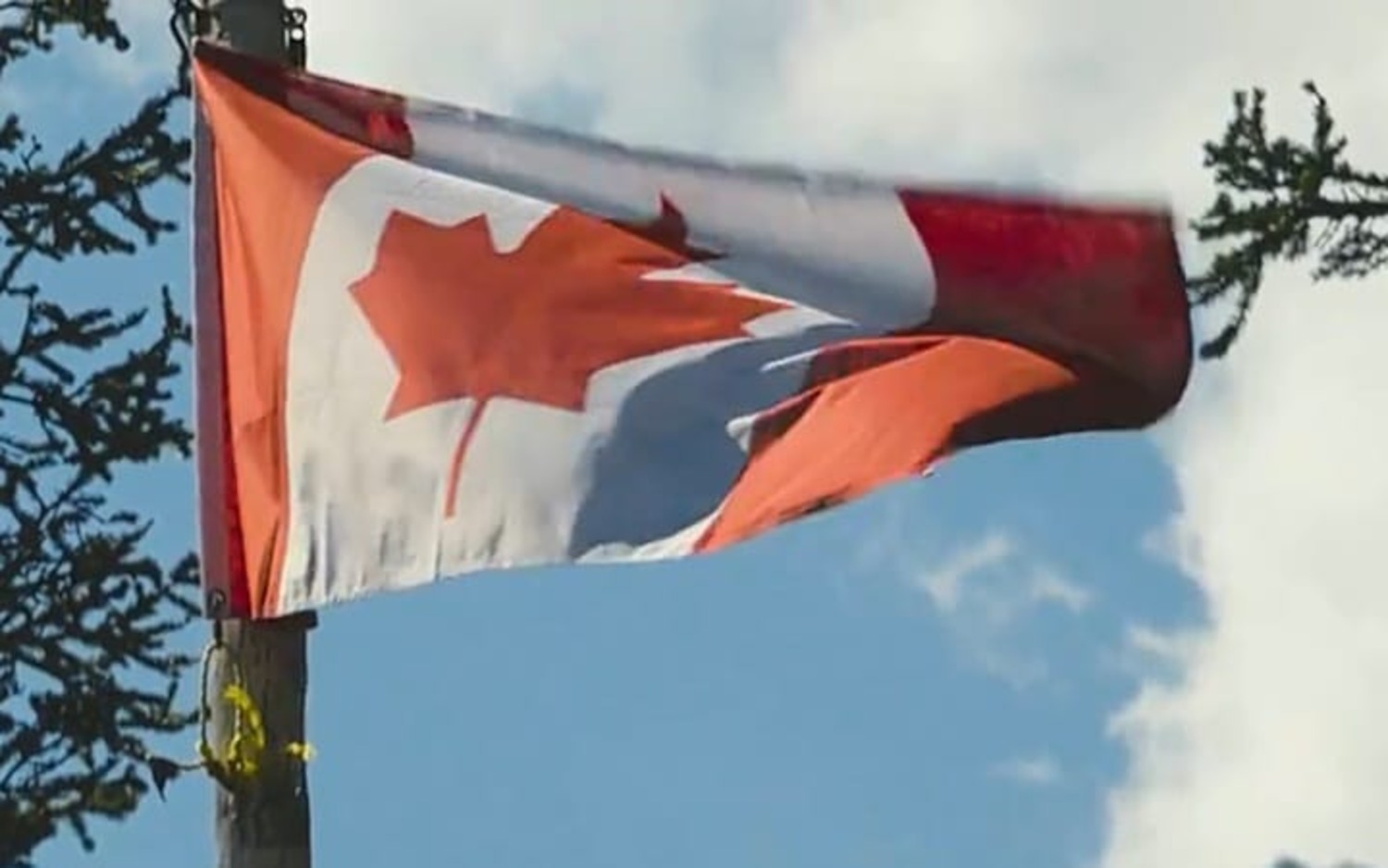 The Canadian flag as a symbol of pride