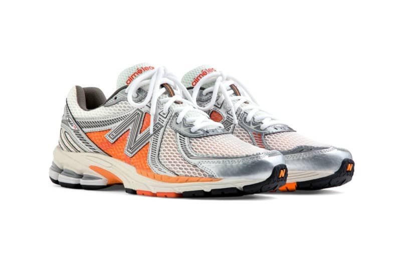 orange and silver Aimé Leon Dore x New Balance