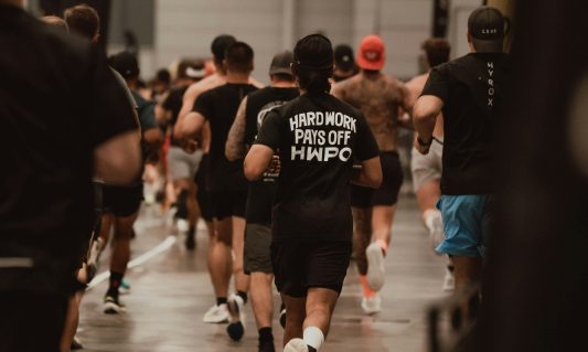 man running HYROX