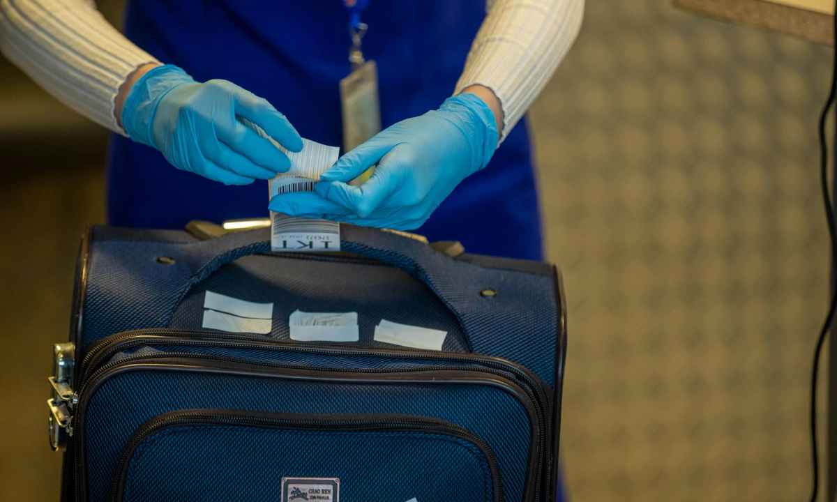 security checkpoint luggage inspection