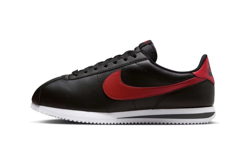 nike cortez sneaker in bred colorway
