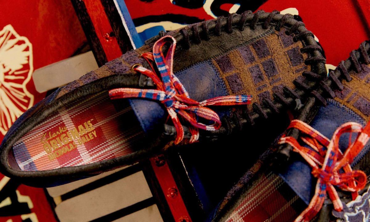 Clarks tartan wallabees