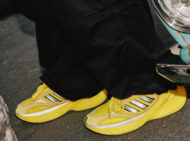 yellow adidas adizero goukana sneaker
