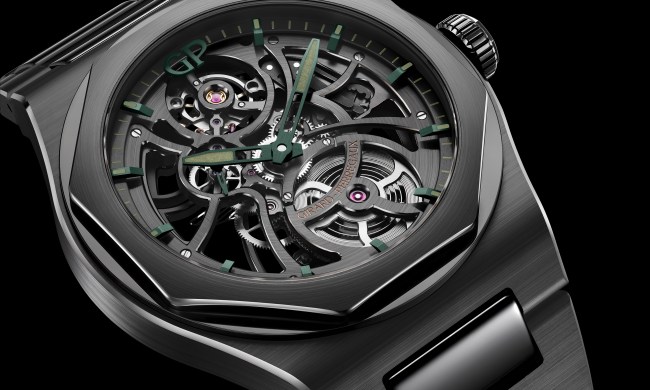 The breathtaking Laureato Skeleton Aston Martin Edition from the front