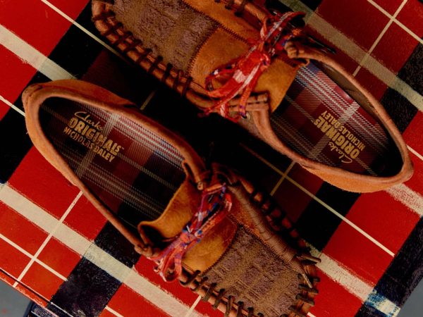 clarks tartan wallabees
