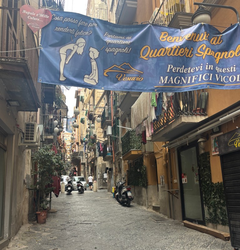 Spanish neighborhood in Naples, Italy