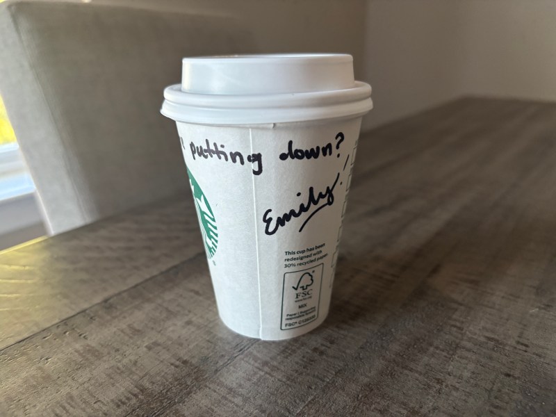 Starbucks pecan cortado
