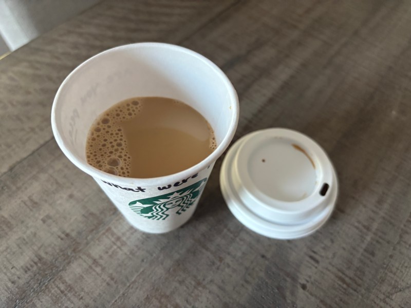 Starbucks pecan cortado