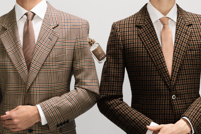 two men in suits with the cut fragrance