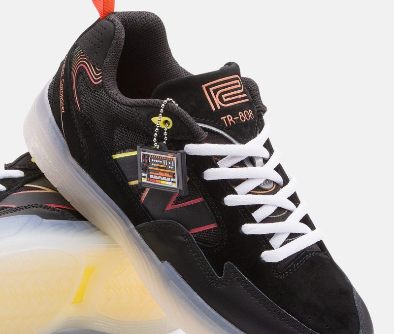 close up on new balance sneaker