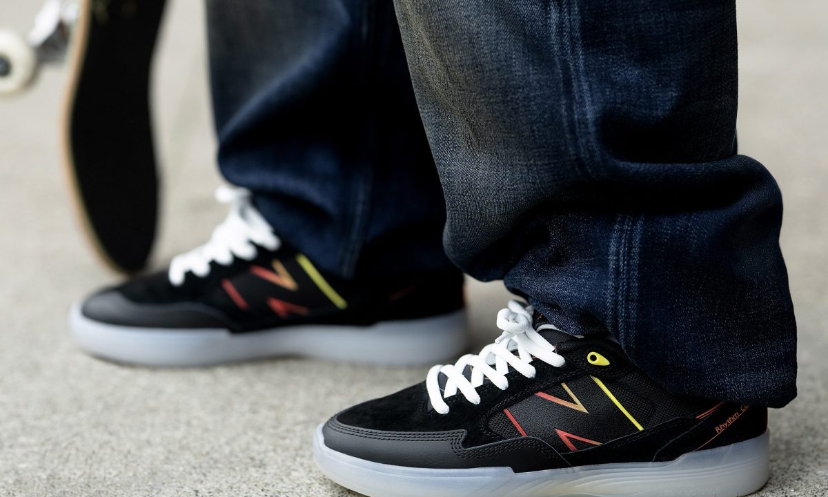 man wearing new balance sneaker
