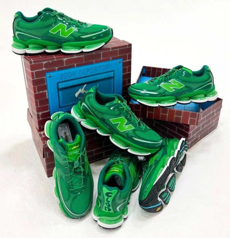 piles of new balance x Aminé sneakers