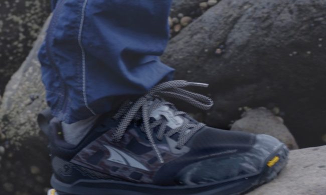 black altra lone peak 9 plus sneakers