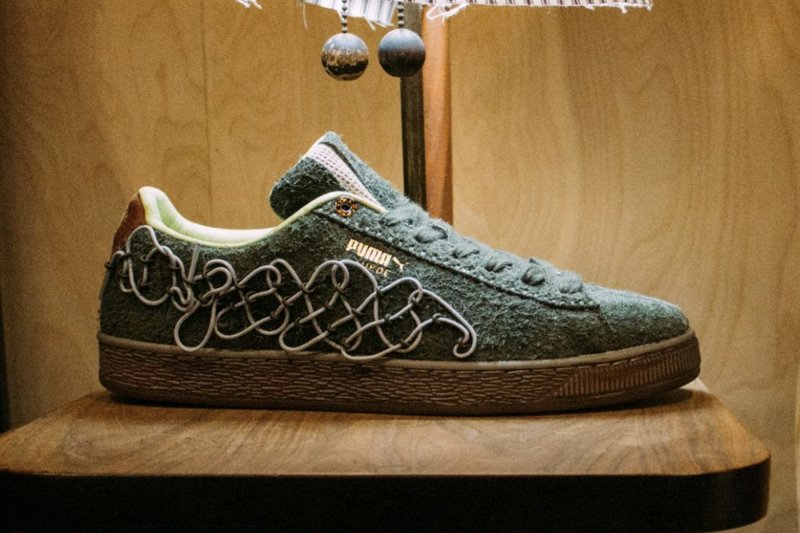side view of Bodega/PUMA sneaker
