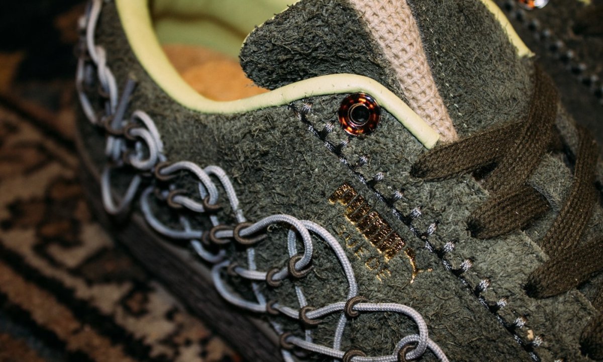 close up on puma bodega sneaker