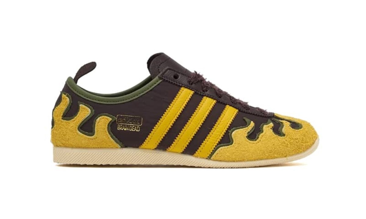 yellow Adidas/Brain Dead sneaker