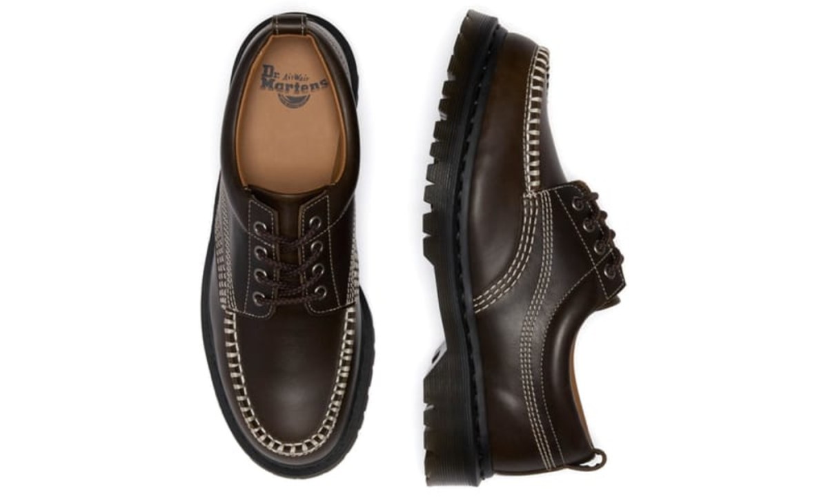 black dr. martens moc toe
