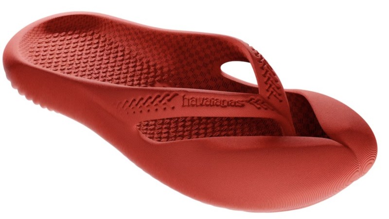red Havianas 3d flip flop