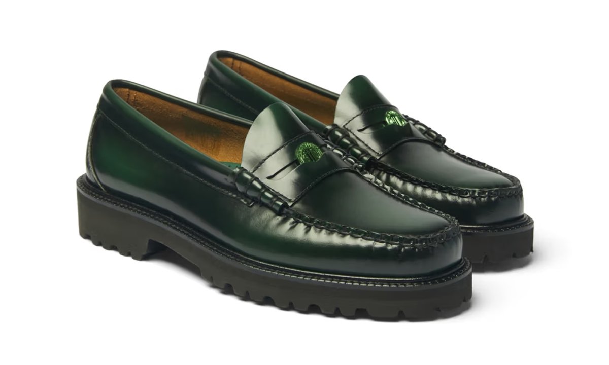 dark green gh bass loafer