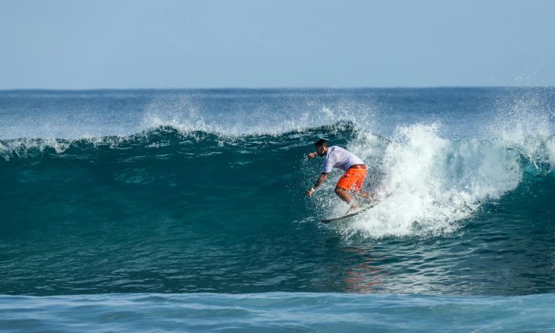 man surfing ocean