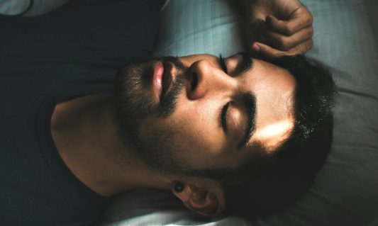 man sleeping