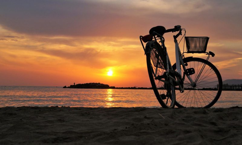 bicycle by the water