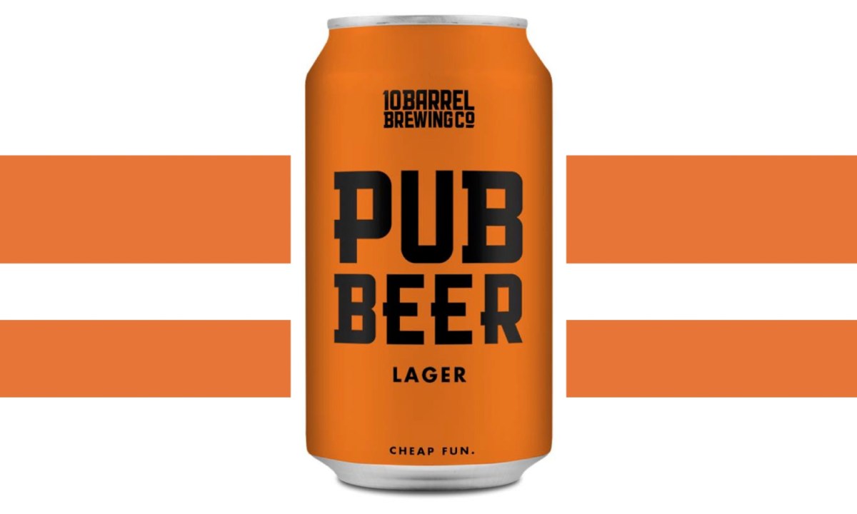 Pub Beer orange can.