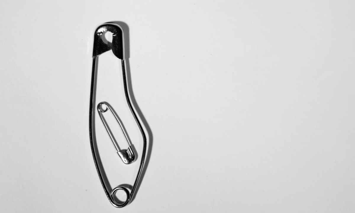 two safety pins