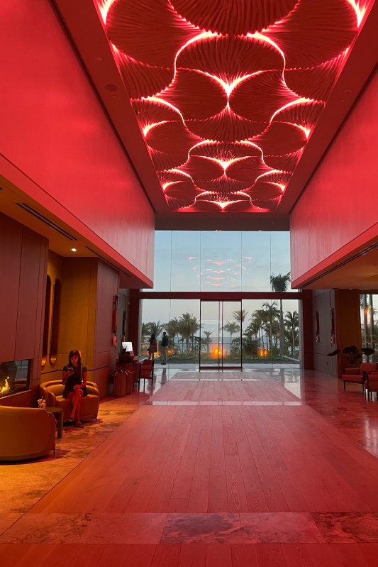 The foyer at St. Regis Longboat Key Resort.