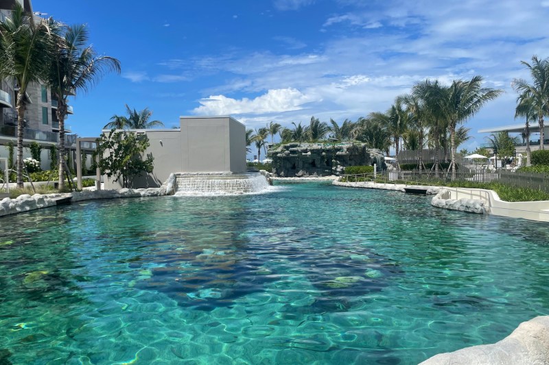 The saltwater pool at St. Regis Longboat Key Resort.