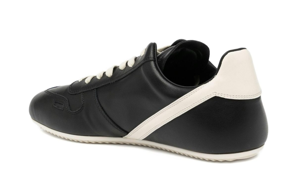 black Rick Owens minimalist sneaker