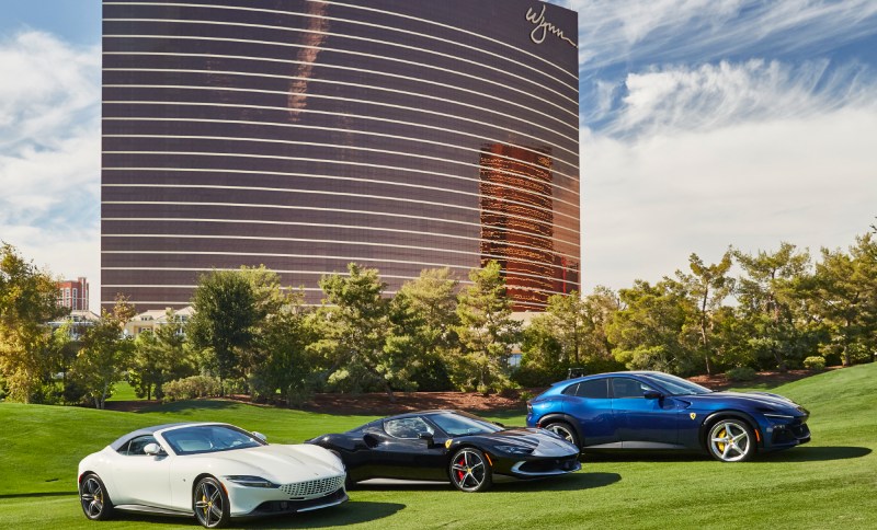 2024 Concours at Wynn Las Vegas_Ferarri Display.