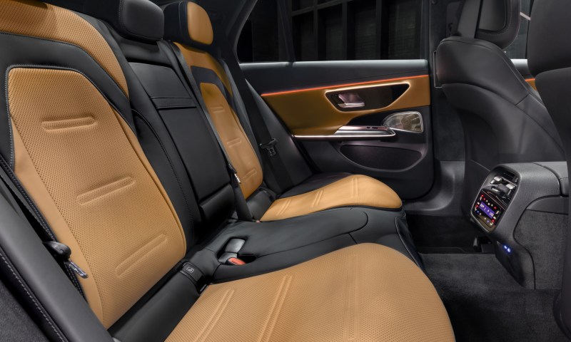 2026 Mercedes AMG E 53 Hybrid wagon second row seating.