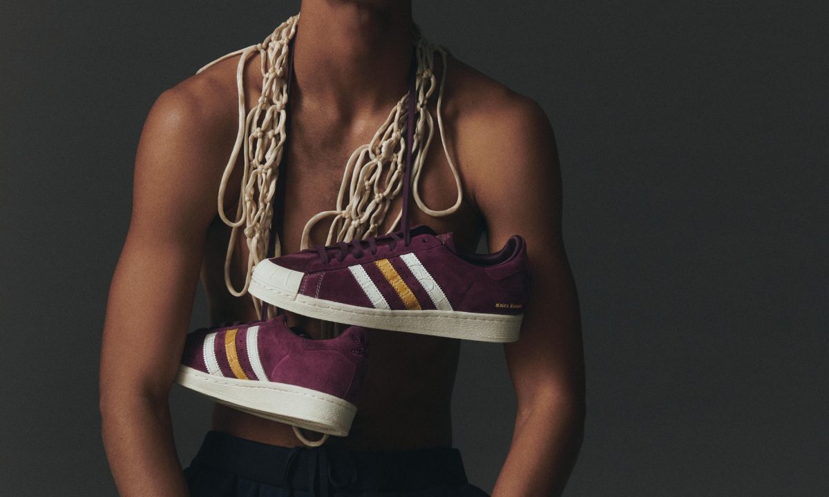 model with adidas wb jabbar sneakers