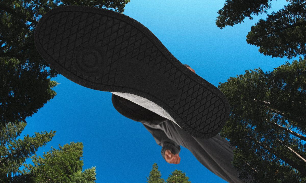undersole of reebok x market sneaker