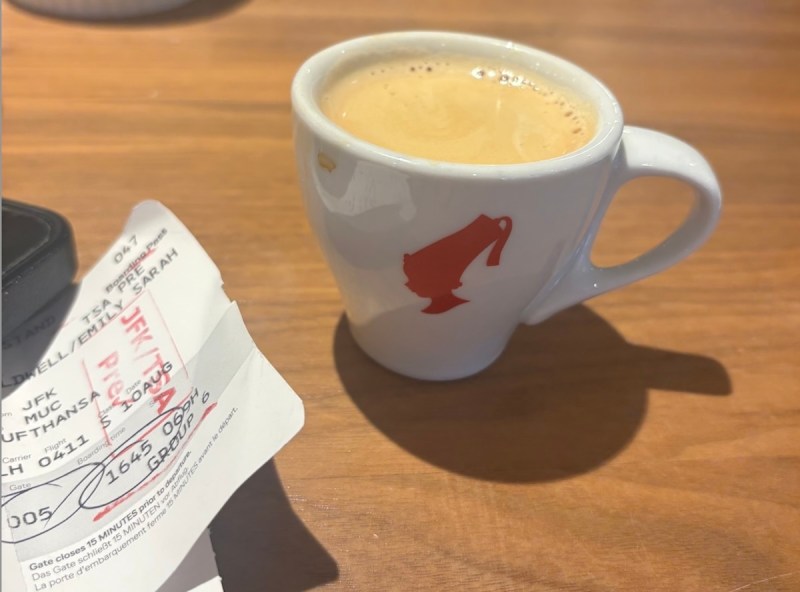 Espresso at JFK lounge