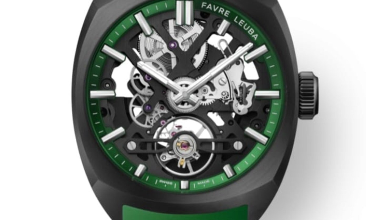 Favre Leuba Chief Skeleton watches, in green