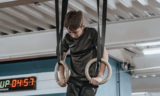 kid exercising