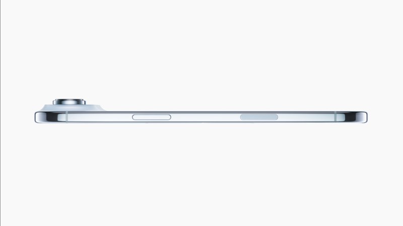 iPhone Air side view thinness